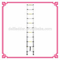 New design China supplier 3.8 m aluminium telescopic ladder with root top tent safety lock
